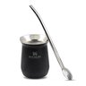 01 kit cuia termica 236ml stanley com bomba de inox matte black
