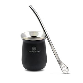02 cuia termica 236ml stanley com bomba de inox bojo pera